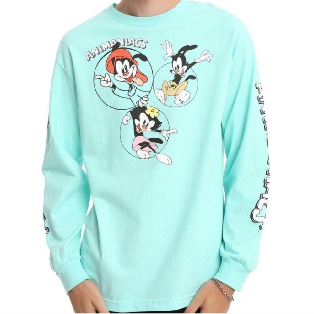 Animaniacs Teal long sleeve shirt size medium women’s